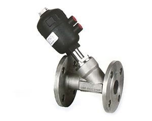 塑料氣動(dòng)法蘭角座閥